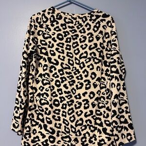 AMPERSAND AVE Leopard Print Sweatshirt